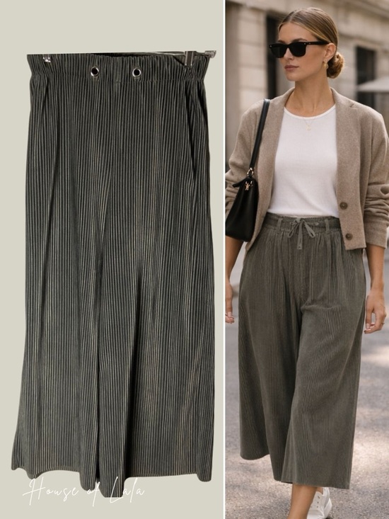 Molly Bracken Pants - 🖤5/$40!! Molly Bracken soft cord wide leg culottes pants size small